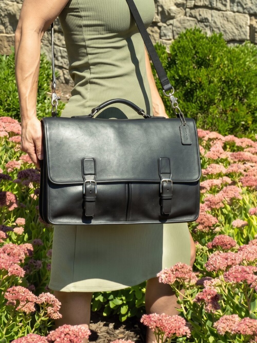 Vintage Coach Trader Brief Messenger, USA